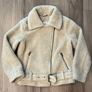 Gap kids girls fleece rider jacket M